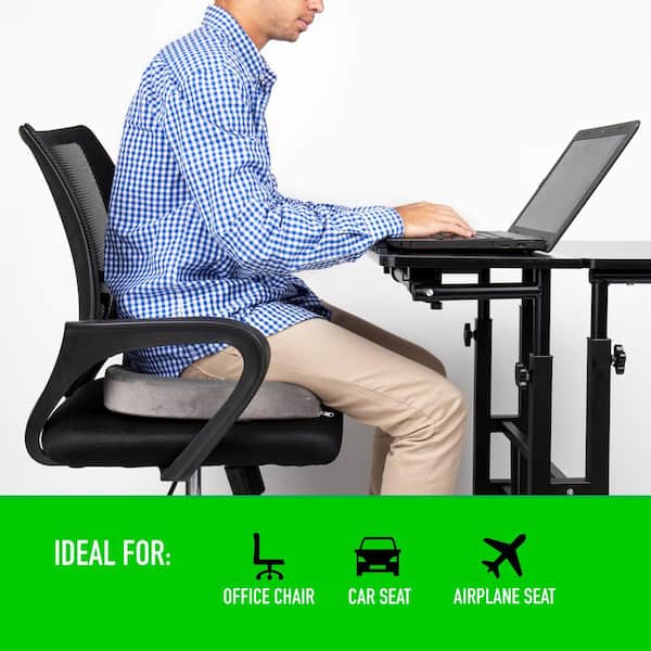 Sit Comfortable While Working with Cush Comfort Memory Foam Seat