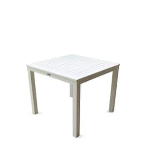 Skyline White Aluminum Outdoor Square Dining Table