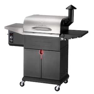 573 sq. in. Pellet Grill and Smoker in Stainless Steel with PID Controller