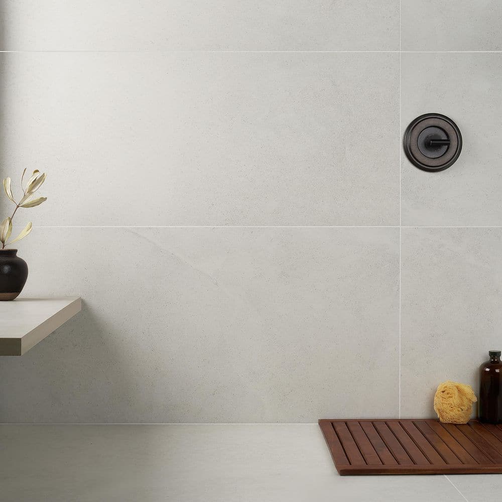 Large Format 23.62 in. x 47.24 in. Matte Porcelain Floor and Wall Tile (15.49 Sq. Ft. / Case)