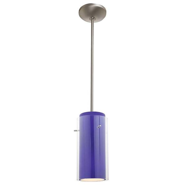 Access Lighting 1-Light Pendant Satin Finish Clear Glass-DISCONTINUED