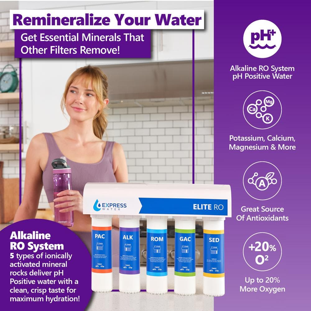Elite 5-Stage Under-Sink Reverse Osmosis Water Filtration System