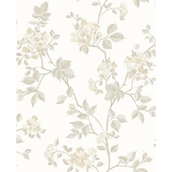 Advantage Parry Bone Floral Paper Strippable Wallpaper (Covers 56.4 sq. ft.)