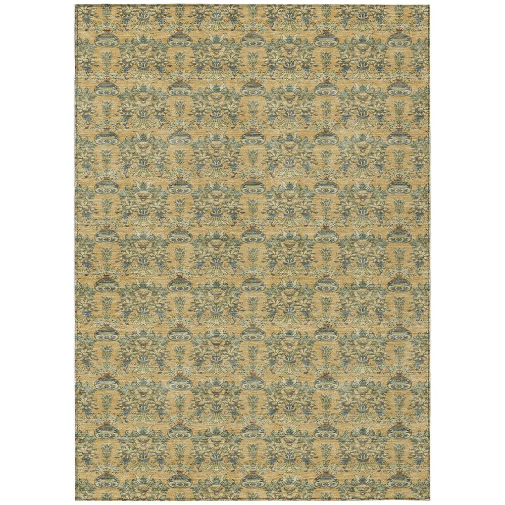 Chantille Machine Washable Indoor/Outdoor Abstract ACN2682 Gold 9 ft. x 12 ft. Area Rug price history on PriceWatchPro