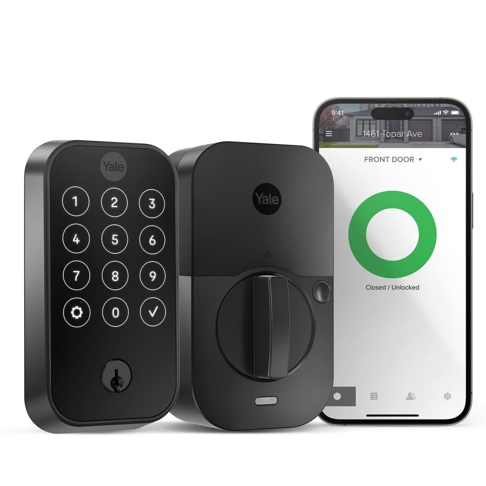 Yale Assure Lock 2; Smart Door Lock with WiFi and Touchscreen Keypad; Black Suede