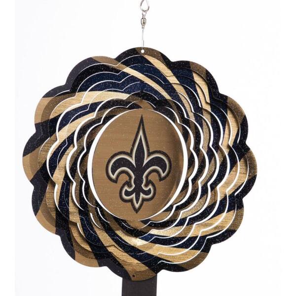 Evergreen NFL 10 in. New Orleans Saints Geo Spinner