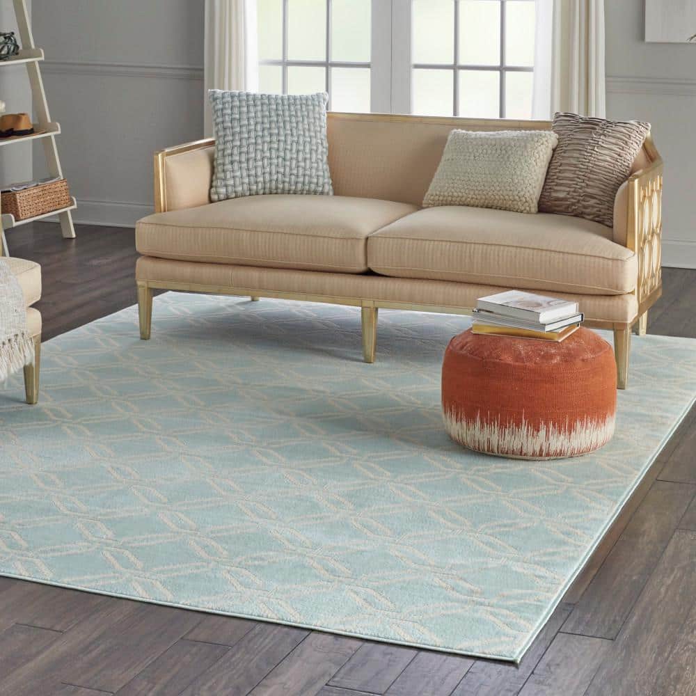 Moroccan Farmhouse Jubilant Green 8' x 10' Viscose Blend Area Rug