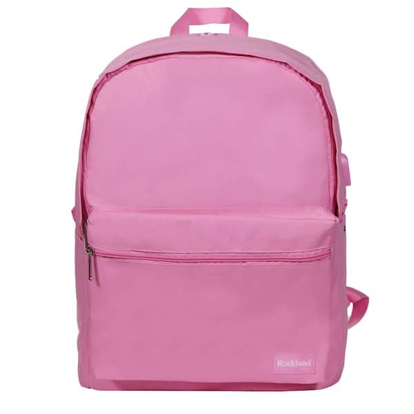 Rockland 17 in. Pink Classic Laptop Backpack