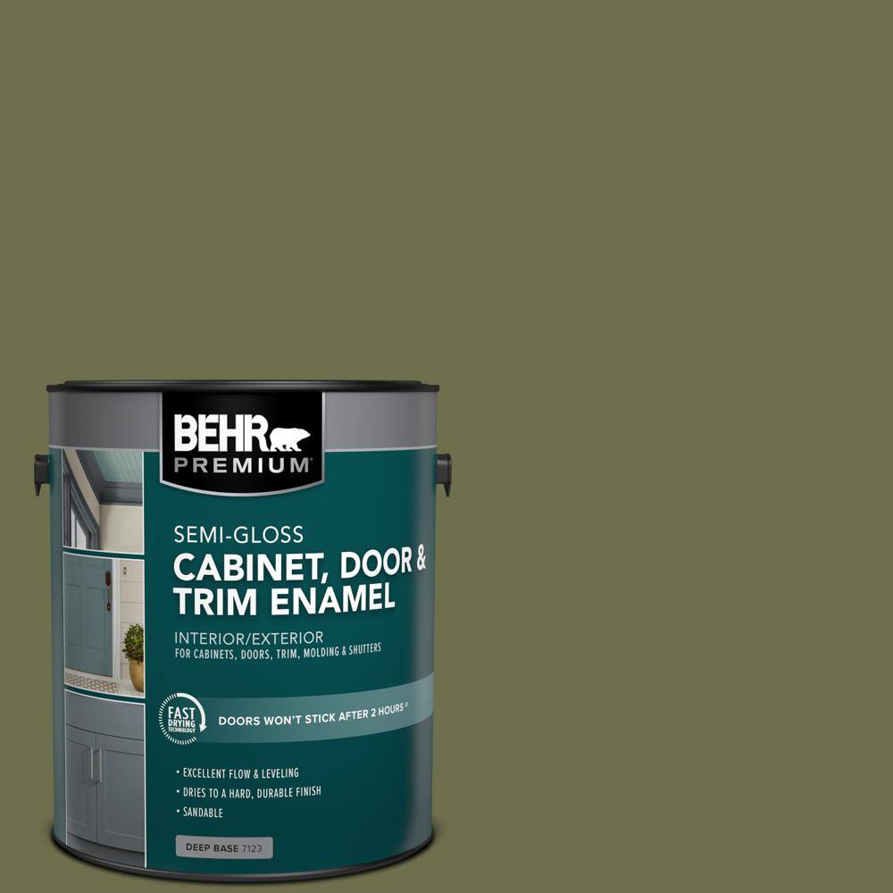 1 gal. #S370-7 Outdoor Oasis Semi-Gloss Enamel Interior/Exterior Cabinet, Door & Trim Paint price history on PriceWatchPro