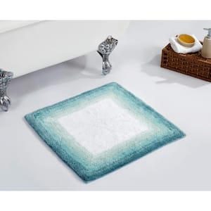 Torrent Collection Turquise 24" x 24" 100% Cotton Bath Rug