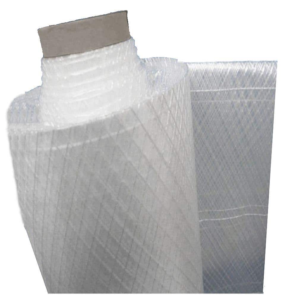 String Reinforced Clear Poly Sheeting 6 mil 20' x 100' Square Scrim Pattern