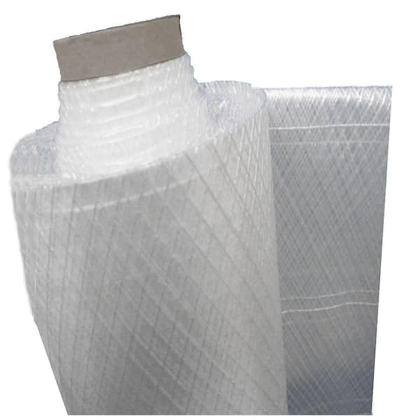 String Reinforced Clear Poly Sheeting 6 mil 20' x 100' Square Scrim Pattern  - First Place Supply