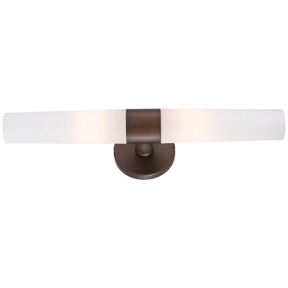 George Kovacs Saber 2-Light Painted Copper Bronze Wall Sconce P5042-647B  The Home Depot