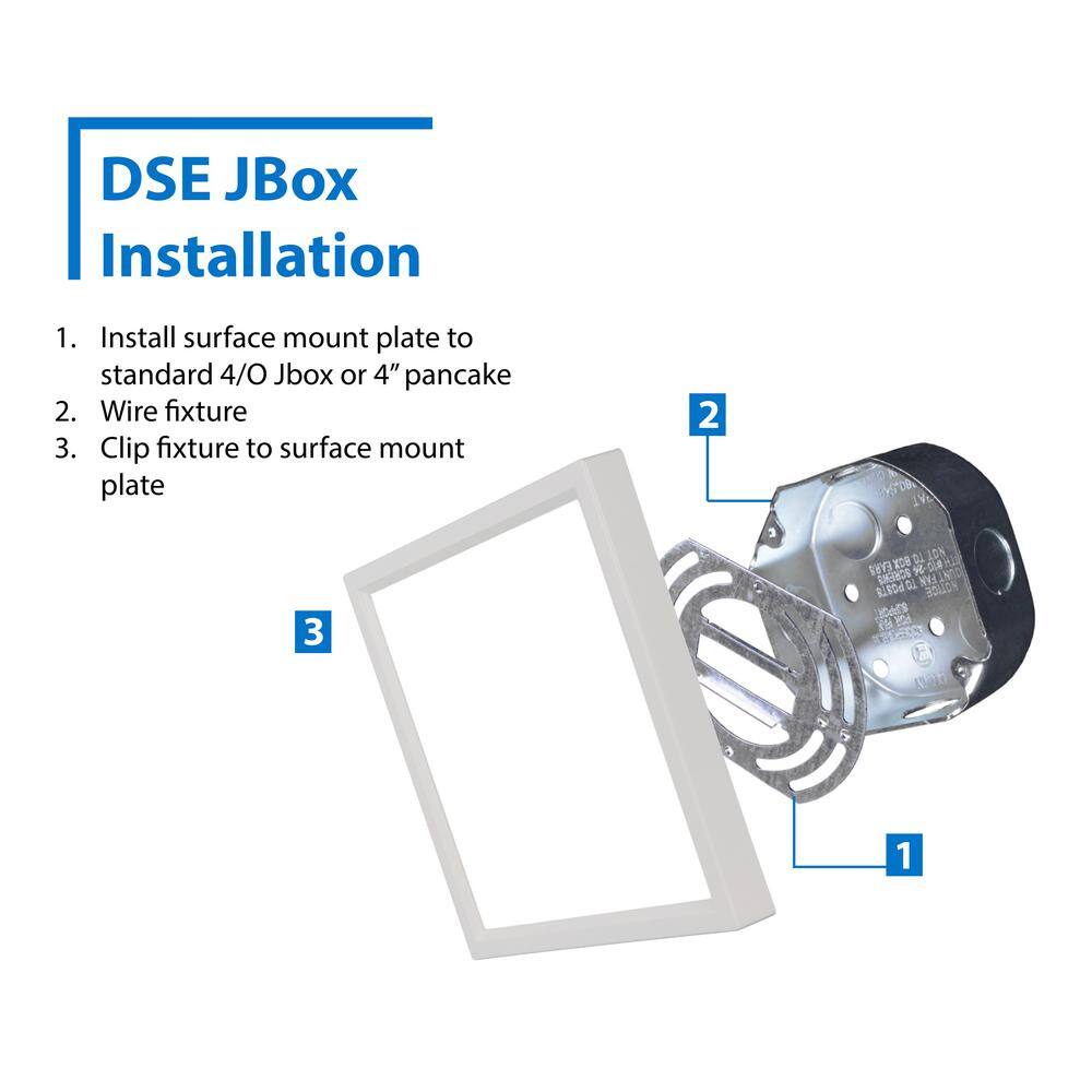 White Matte Aluminum Square LED Downlight