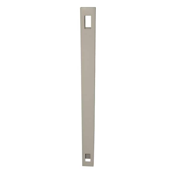 5 in. x 5 in. x 11.6 ft. Khaki Vinyl Fence Line Post