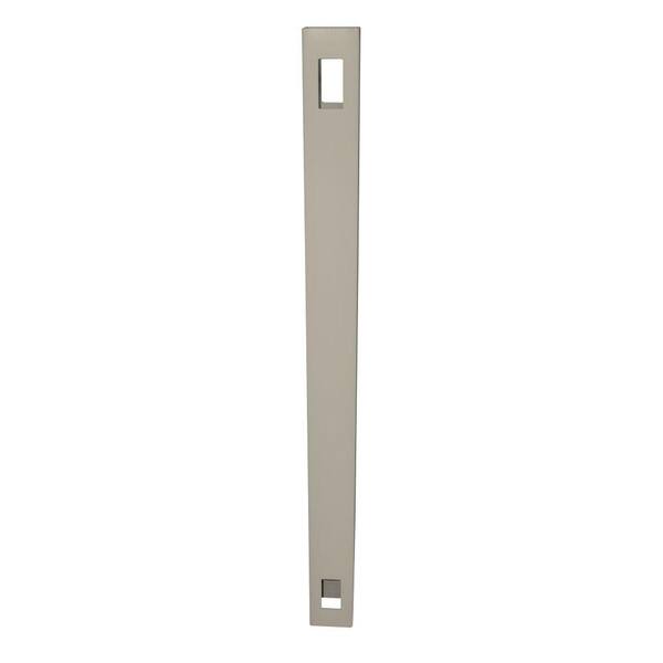 Weatherables 5 in. x 5 in. x 8 ft. Khaki Vinyl Fence Line Post