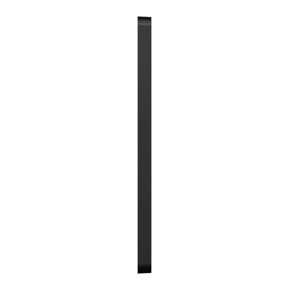 Matte Black 4-Gang Mid Size Wall Plate Cover