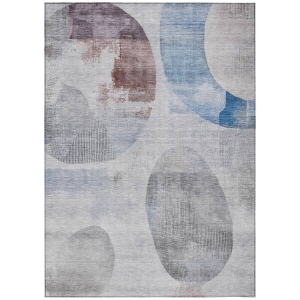 Chantille Machine Washable Indoor/Outdoor Abstract ACN2815 Blue 10 ft. x 14 ft. Area Rug