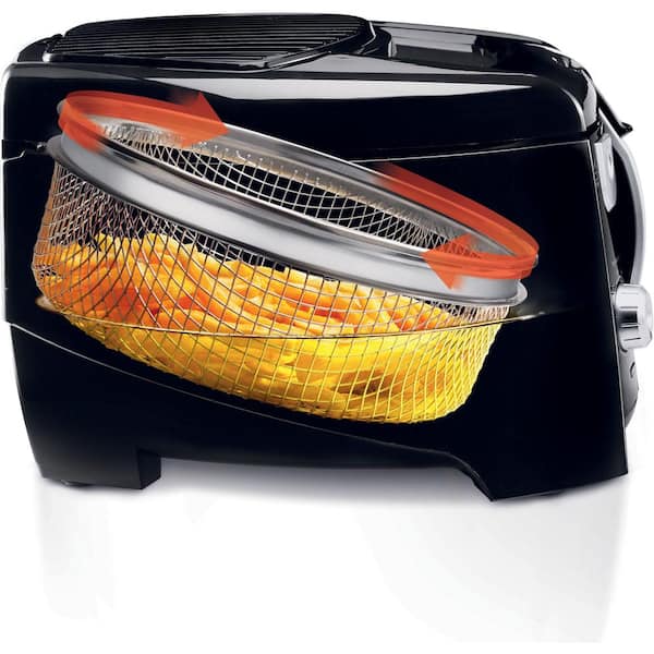 DeLonghi Roto Fry Cool Touch Low Oil Deep Fryer D28313UXBK - The Home Depot