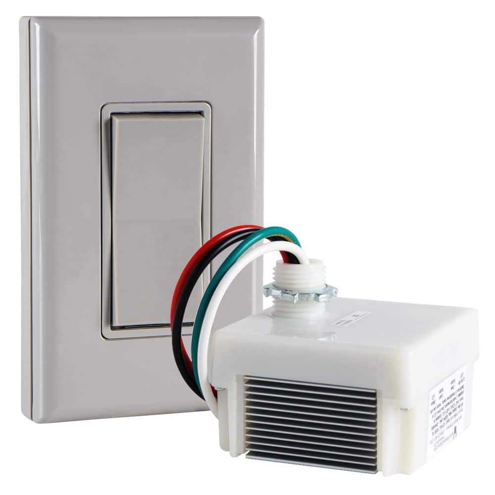 Battery-Free, Wireless Gray Rocker Dimmer Switch Kit for Dimmable Lights Remote Switch Controls Phase Dimming Receiver price history on PriceWatchPro