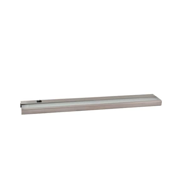 42 in. LED Under Cabinet Lighting Fixture. Integrated LED. Linkable. 3500K, Brush Nickel Finish