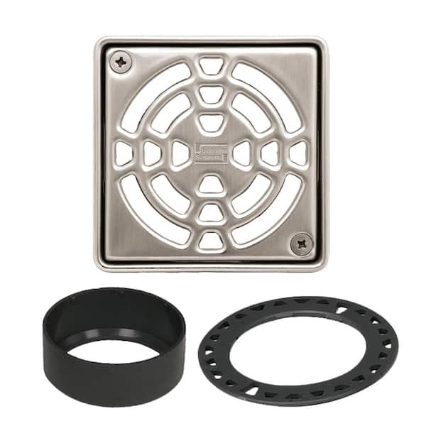 Schluter Kerdi-Drain 4 in. Nickel Drain Grate