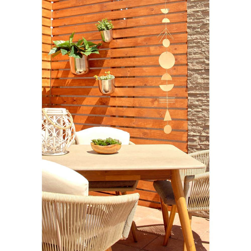 48" Gold Geometric Iron Wind Chime