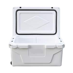 Afoxsos 18 .5 in. W x 29.5 in. L x 15.5 in. H Blue Portable Ice Box Cooler 65QT Outdoor Camping Beer Box Fishing Cooler