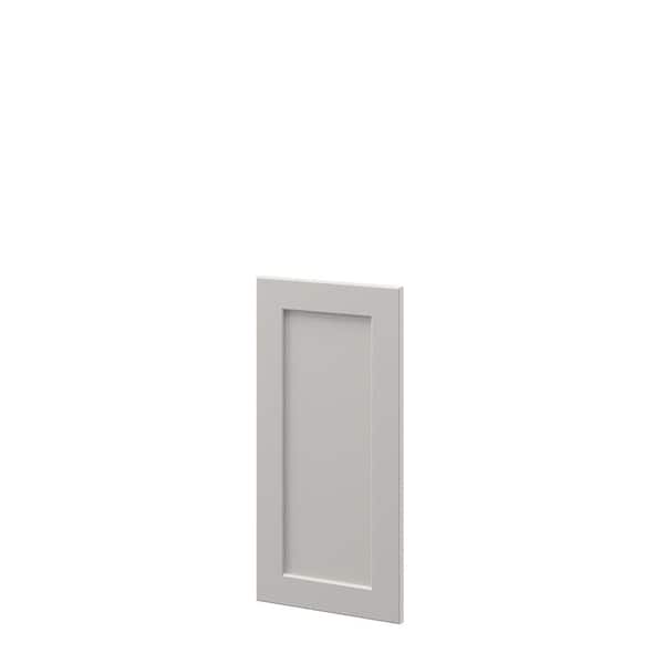 Shaker Full Overlay 11.56 in. W x 23.88 in. H Decorative Door Wall End Panel in Stone Gray