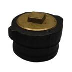 4 in. x 2-1/8 in. No Hub Cast Iron Cleanout with 3-1/2 in. Raised Head Southern Code Plug for DWV