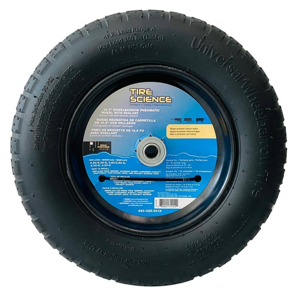 Tire Science 14.5 in. AirFilled Replacement Wheel with Tire Sealant