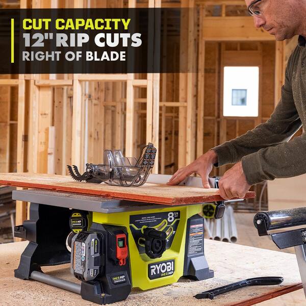 thumbnail image 2 of Ryobi 8-1/4 Inch Portable Table Saw – 13 Amp, 5600 RPM, Compact Benchtop For DIY 2 of 3