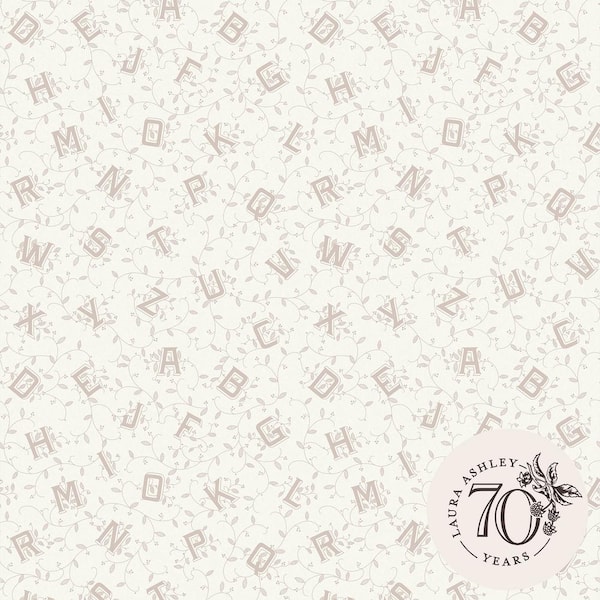 Laura Ashley Laura Ashley Alphabet Dove Grey Wallpaper