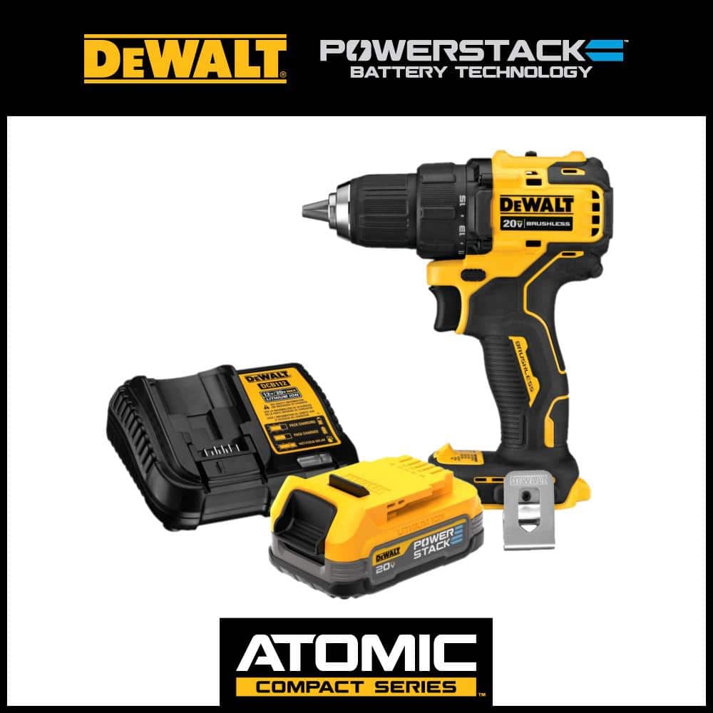 DEWALT ATOMIC 20V MAX 2-Tool Brushless Cordless Compact Drill/Driver &  Impact Driver Combo Kit with (2) 2.0 Ah Batteries & Charger - Rogers &  Tenbrook