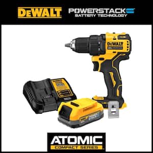 ATOMIC 20V MAX Brushless Cordless Compact 1/2 in. Drill/Driver and 20V POWERSTACK Compact Battery Kit
