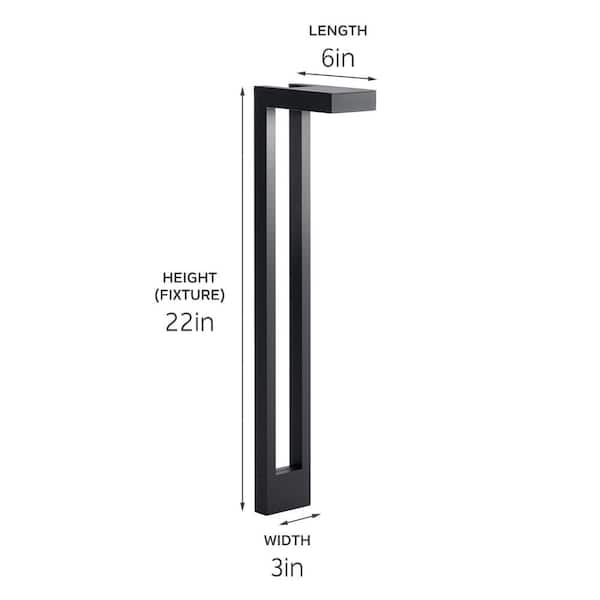 KICHLER Low Voltage Textured Black Hardwired Weather