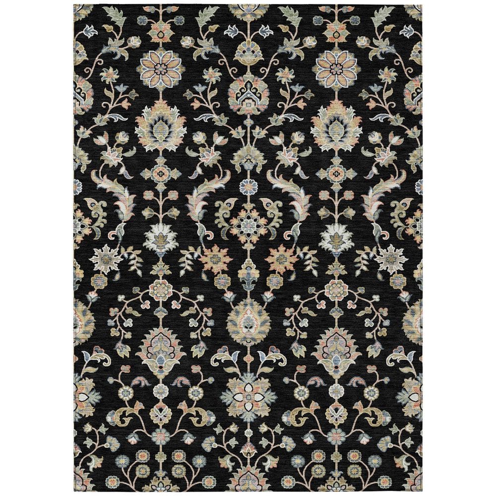 Chantille Machine Washable Indoor/Outdoor Abstract ACN2585 Black 10 ft. x 14 ft. Area Rug price history on PriceWatchPro