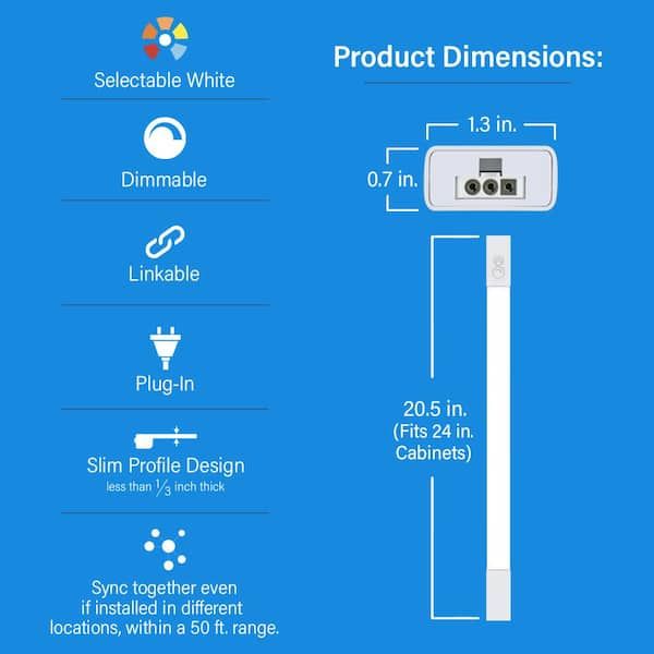 Feit Electric White Onesync Under Cabinet Wireless Remote Control