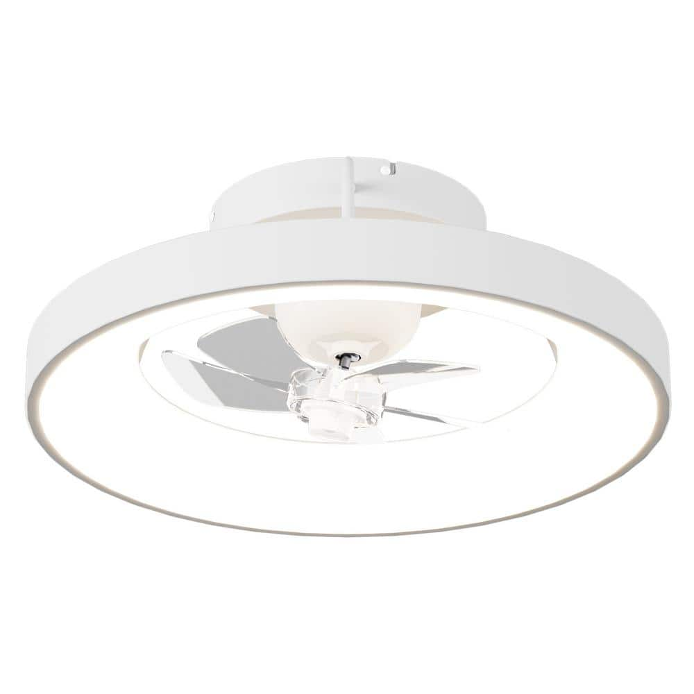 Tivleed 19.7 in. Modern Style Recessed LED Indoor Ceiling Fan Light ...