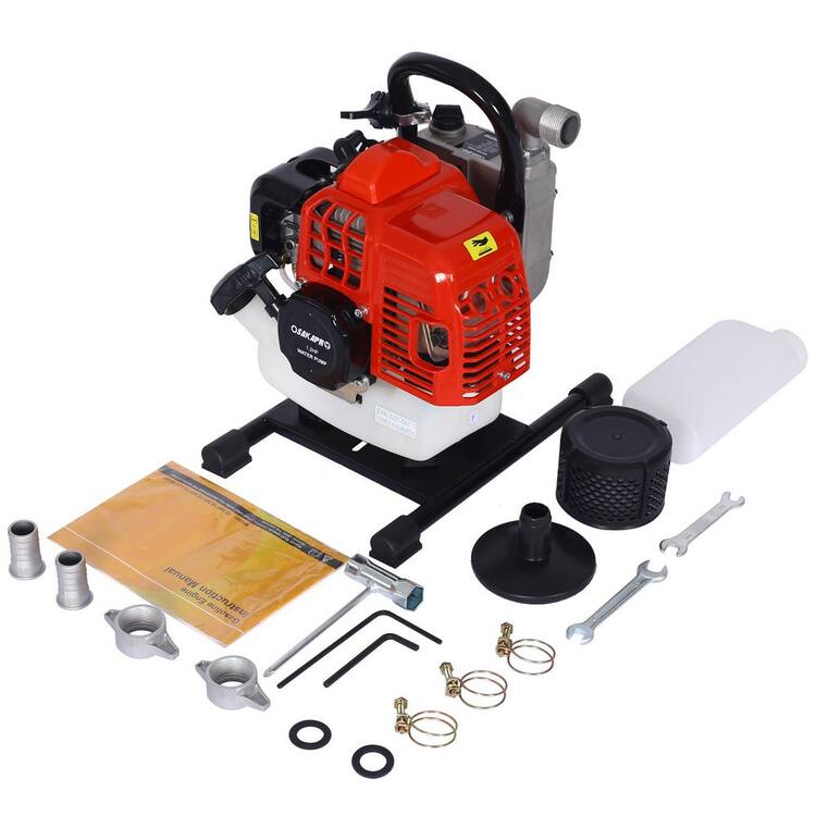 cadeninc 33cc 1.2HP 1 in.2-Stroke Gasoline Water Pump,Gas Powered Water Transfer Pump for Swimming Pools,Fish Pond Breeding