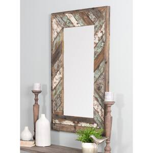 Large Rectangle Multi-Colored Hooks Mirror (43.5 in. H x 26.5 in. W)