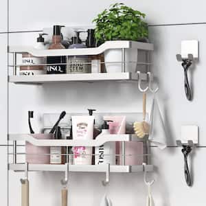 Style Selections Driftwood 2-Tier Metal Wall Mount Bathroom Shelf (20.13-in  x 23.45-in x 9-in) in the Bathroom Shelves department at