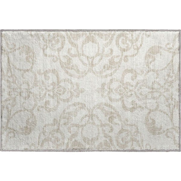 Addison Rugs Mayfield Premium Machine Washable Abstract AMF973 Ivory 1 ft. 8 in. x 2 ft. 6 in. Area Rug