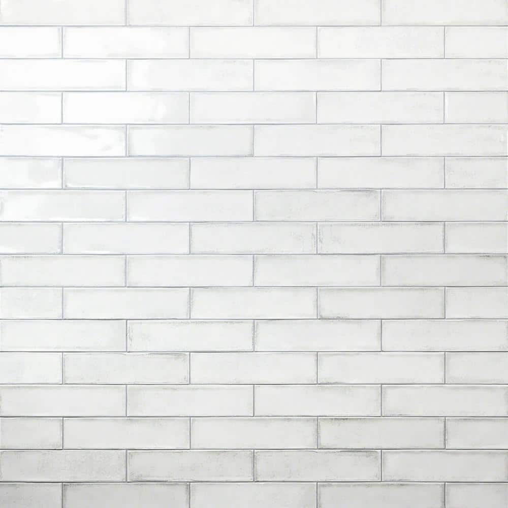 Ivy Hill Tile Moze White 3 in. x 12 in. Ceramic Subway Wall Tile