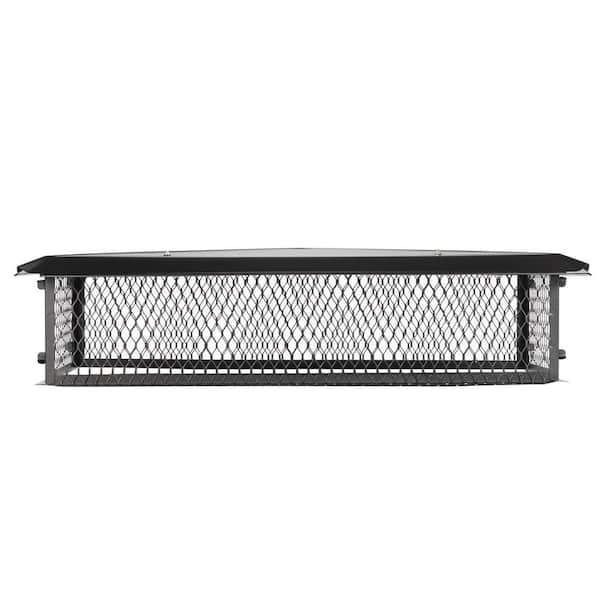 HY-C BBT1426K-10W BigTop Multi-Flue Black Galvanized-Steel Chimney Cap (14 inch x 26 inch)