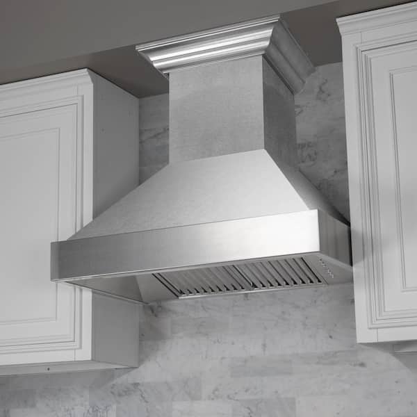 36 in. Satin Stainless Steel Wall Mount Range Hood