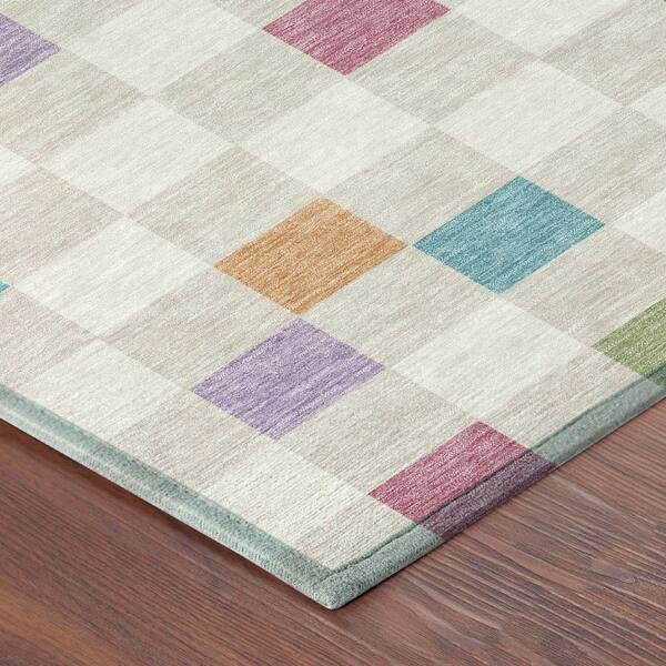 Chantille Machine Washable Indoor/Outdoor Abstract ACN2656 Pearl 3 ft. x 5 ft. Area Rug