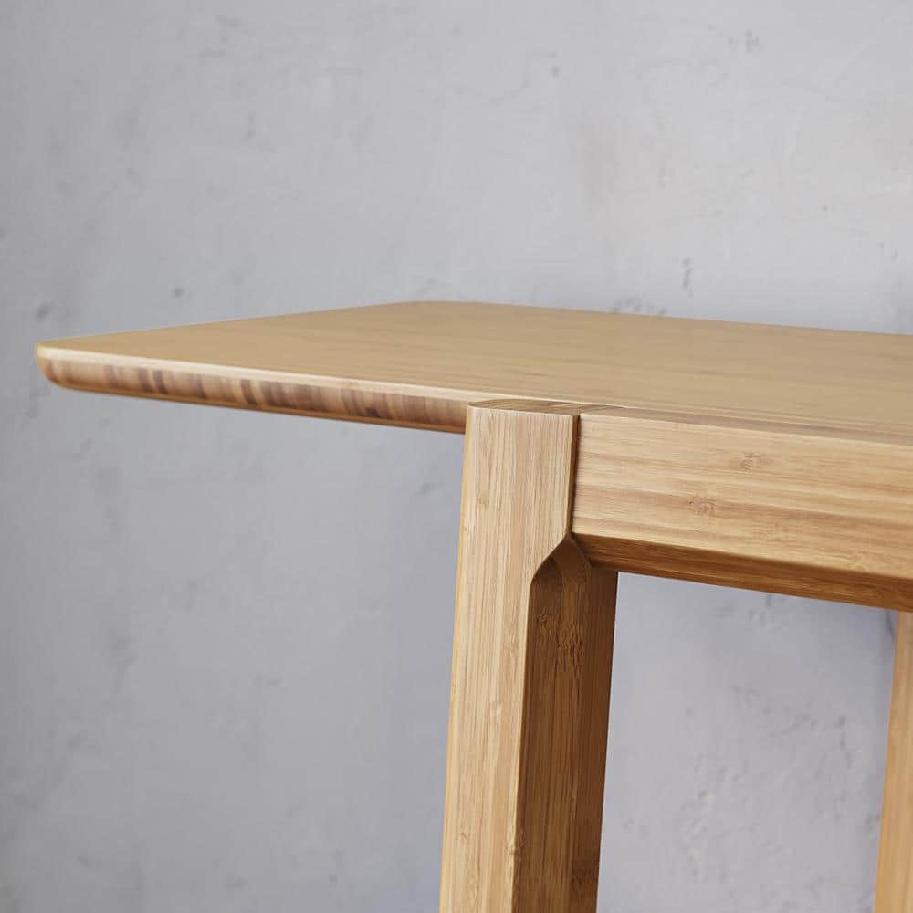 Currant Caramelized Solid Bamboo 5-Tier Bookshelf