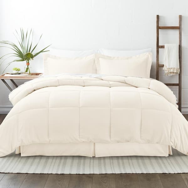 Becky Cameron Performance 8 Piece Ivory Full Comforter Set IEH MULT F IV The Home Depot