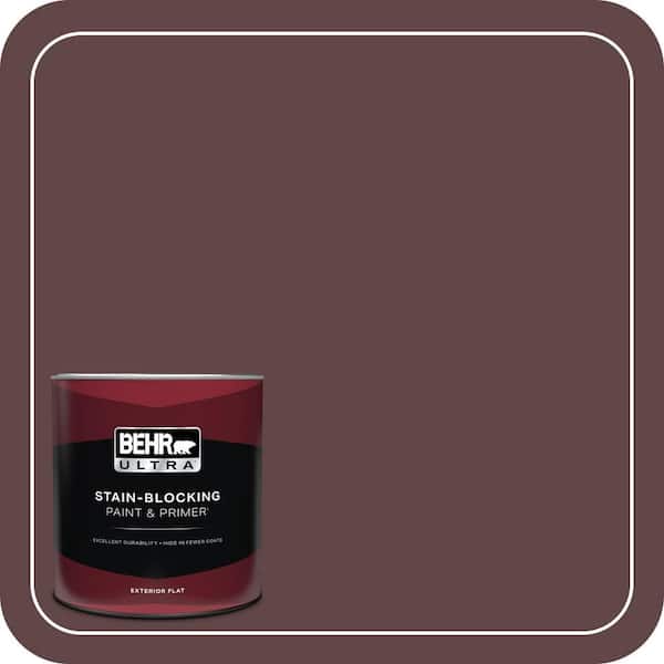 BEHR ULTRA 1 qt. #S-G-700 Wild Raisin Flat Exterior Paint & Primer